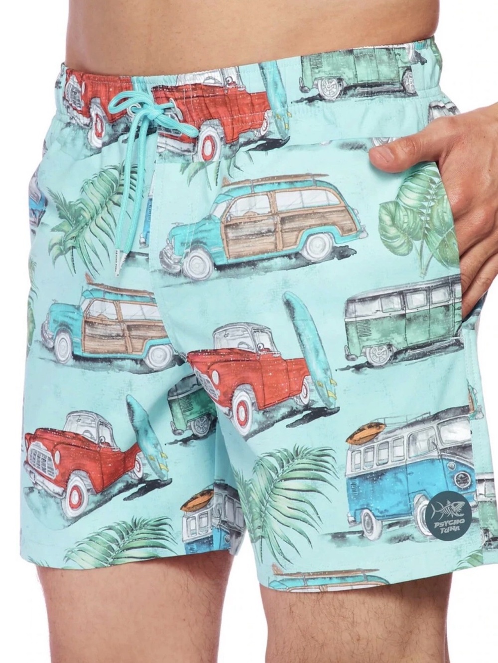 Psycho Tuna NWOT XL Men’s Hybrid Board Shorts Vintage Surf Wagon Swim Trunks
